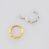 TWISTED ROPE SEPTUM CLICKER RING 316L SURGICAL STEEL